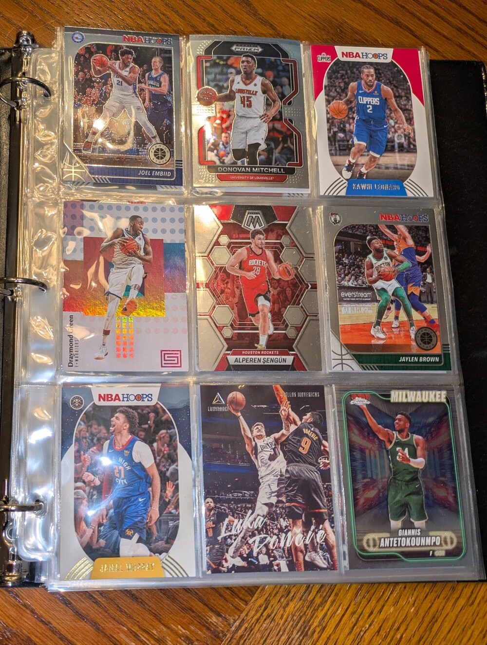 NBA Basketball Cards Binder 🏀 NBA Basketball Trading Cards Collection Lot